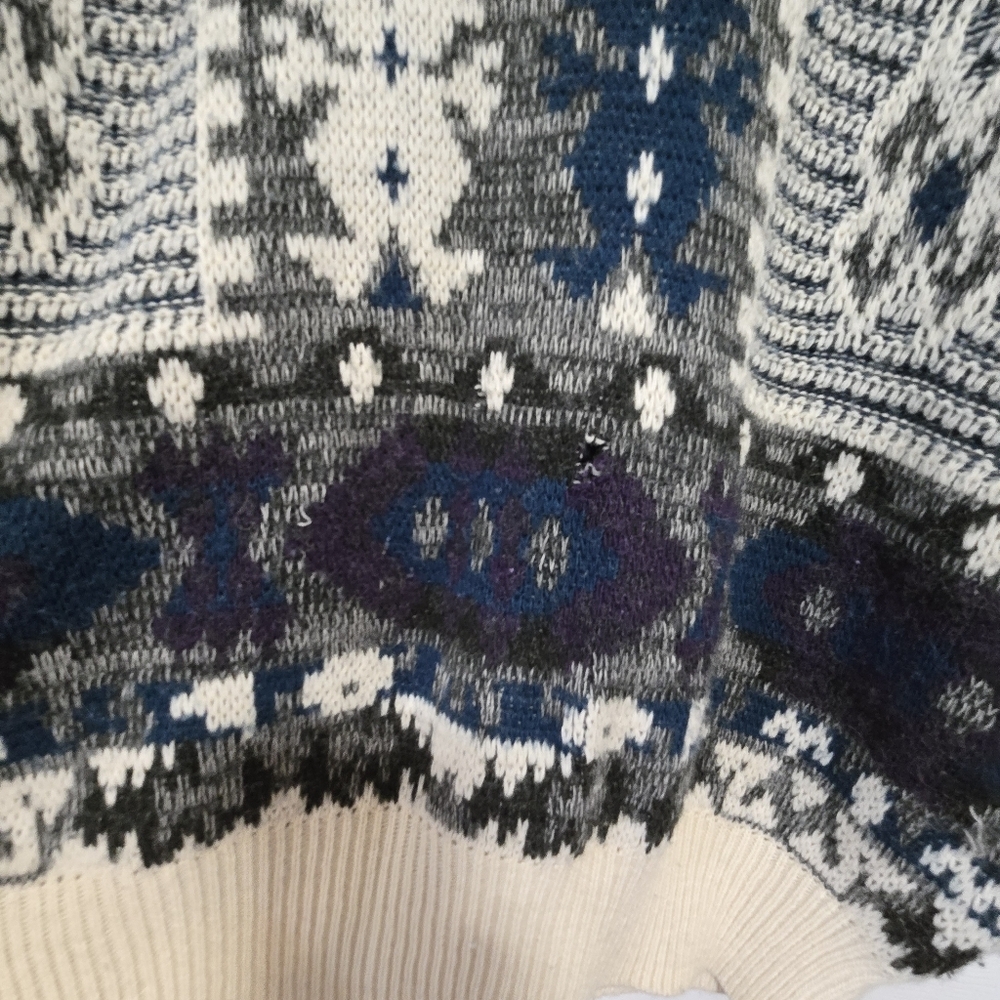 Giorgio Di Firenze Men's Knit Crew Neck Wool Blend Cosby Sweater Size Medium - Picture 8 of 15